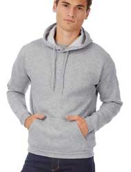 Felpa cappuccio manica lunga felpata B&C CWUI24 ID.203 50/50 uomo unisex 626BC2A
