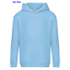 immagine aggiuntiva 10- Felpa cappuccio Bambino Unisex Fruit of the Loom felpata con polsi e fondo costina, tascone marsupio tinta unita Kids Premium Hooded Sweat 620370 626FL1B E3Ssport.it Stampa RicamoE3Ssport  E3S