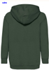 immagine aggiuntiva 1- Felpa cappuccio Bambino Unisex Fruit of the Loom felpata con polsi e fondo costina, tascone marsupio tinta unita Kids Classic Hooded Sweat 620430 626FL4B E3Ssport.it Stampa RicamoE3Ssport  E3S