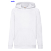 immagine aggiuntiva 3- felpa cappuccio leggera Bambino Unisex Fruit of the Loom non felpata sgarzata con polsi e fondo costina, tascone marsupio tinta unita Kids Lightweight Hooded Sweat 620090 626FL5B E3Ssport.it Stampa RicamoE3Ssport  E3S