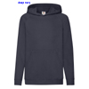 immagine aggiuntiva 9- felpa cappuccio leggera Bambino Unisex Fruit of the Loom non felpata sgarzata con polsi e fondo costina, tascone marsupio tinta unita Kids Lightweight Hooded Sweat 620090 626FL5B E3Ssport.it Stampa RicamoE3Ssport  E3S