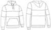  Felpa cappuccio Adulto Unisex Valento felpata con polsi e fondo costina, tascone marsupio con inserti e fasce Varsity SUVAVAR 626VA4A E3Ssport.it Stampa RicamoE3Ssport  E3S