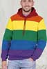 Felpa arcobaleno cappuccio Valento Rainbow SUVARAI adulto unisex 626VA5A E3Ssport  E3S