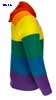  Felpa cappuccio Adulto Unisex Valento felpata con polsi e fondo costina, tascone marsupio con inserti arcobaleno Rainbow SUVARAI 626VA5A E3Ssport.it Stampa RicamoE3Ssport  E3S