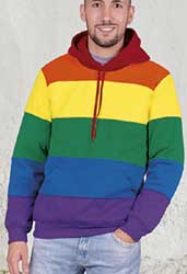Felpa arcobaleno cappuccio Valento Rainbow SUVARAI adulto unisex 626VA5A
