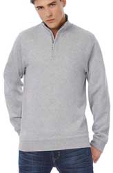 Felpa mezza zip B&C CID004 uomo unisex 627BC1A
