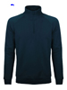immagine aggiuntiva 3- Felpa collo alto, zip corta Adulto Unisex Black Spider non felpata sgarzata con polsi e fondo costina, tasche laterali etichetta strappabile, tinta unita BS301 French terry jacket 1/2 Zip 627BS2A E3Ssport.it Stampa RicamoE3Ssport  E3S