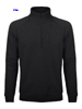 immagine aggiuntiva 4- Felpa collo alto, zip corta Adulto Unisex Black Spider felpata con polsi e fondo costina etichetta strappabile, tinta unita BS330 Raglan Zip neck sweat 627BS3A E3Ssport.it Stampa RicamoE3Ssport  E3S