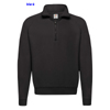 immagine aggiuntiva 4- Felpa collo alto, zip corta Adulto Unisex Fruit of the Loom felpata con polsi e fondo costina tinta unita Classic Zip NecK Sweat 621140 627FL2A E3Ssport.it Stampa RicamoE3Ssport  E3S