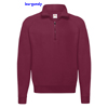 immagine aggiuntiva 7- Felpa collo alto, zip corta Adulto Unisex Fruit of the Loom felpata con polsi e fondo costina tinta unita Classic Zip NecK Sweat 621140 627FL2A E3Ssport.it Stampa RicamoE3Ssport  E3S