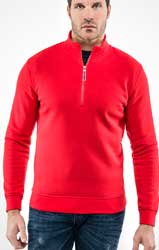  Felpa collo alto, zip corta Uomo  Sottozero felpata 50200 627SZ1A E3Ssport.it Stampa RicamoE3Ssport  E3S