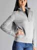  Felpa collo alto, zip corta Donna Sottozero felpata con polsi e fondo costina tinta unita 90200 Strile 627SZ1D E3Ssport.it Stampa RicamoE3Ssport  E3S