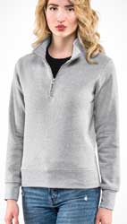  Felpa collo alto, zip corta Donna Sottozero felpata 90200 627SZ1D E3Ssport.it Stampa RicamoE3Ssport  E3S