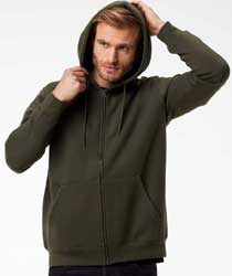 Felpa doppio cappuccio zip totale BS BS333 Vega uomo unisex 628BS1A