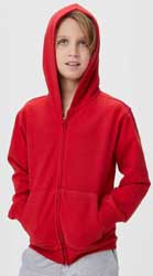 Felpa cappuccio zip non garzata Black Spider BSK304 Berry Kids 628BS2B