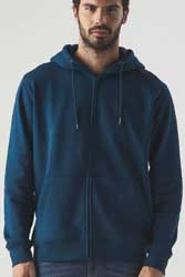 Felpa cappuccio zip organica Black Spider BS343 Chili uomo unisex 628BS3A