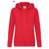 immagine aggiuntiva 5- Felpa cappuccio, zip lunga Donna Fruit of the Loom felpata con polsi e fondo costina, tascone marsupio tinta unita Ladies Premium Hooded Sweat Jacket 621180 628FL1D E3Ssport.it Stampa RicamoE3Ssport  E3S