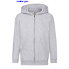 immagine aggiuntiva 7- Felpa cappuccio, zip lunga Bambino Unisex Fruit of the Loom felpata con polsi e fondo costina, tascone marsupio tinta unita Kids Classic Hooded Sweat Jacket 62045 628FL2B E3Ssport.it Stampa RicamoE3Ssport  E3S