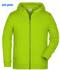 immagine aggiuntiva 2- Felpa Organica Ecosostenibile Bambino Unisex James & Nicholson non felpata sgarzata con cappuccio con zip cerniera lunga e tasche etichetta strappabile Children Zip Hoody JN8026K 628JN1B E3Ssport.it Stampa RicamoE3Ssport  E3S