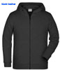 immagine aggiuntiva 5- Felpa Organica Ecosostenibile Bambino Unisex James & Nicholson non felpata sgarzata con cappuccio con zip cerniera lunga e tasche etichetta strappabile Children Zip Hoody JN8026K 628JN1B E3Ssport.it Stampa RicamoE3Ssport  E3S