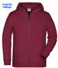 immagine aggiuntiva 6- Felpa Organica Ecosostenibile Bambino Unisex James & Nicholson non felpata sgarzata con cappuccio con zip cerniera lunga e tasche etichetta strappabile Children Zip Hoody JN8026K 628JN1B E3Ssport.it Stampa RicamoE3Ssport  E3S