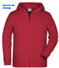 immagine aggiuntiva 7- Felpa Organica Ecosostenibile Bambino Unisex James & Nicholson non felpata sgarzata con cappuccio con zip cerniera lunga e tasche etichetta strappabile Children Zip Hoody JN8026K 628JN1B E3Ssport.it Stampa RicamoE3Ssport  E3S