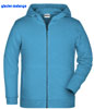 immagine aggiuntiva 9- Felpa Organica Ecosostenibile Bambino Unisex James & Nicholson non felpata sgarzata con cappuccio con zip cerniera lunga e tasche etichetta strappabile Children Zip Hoody JN8026K 628JN1B E3Ssport.it Stampa RicamoE3Ssport  E3S