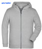 immagine aggiuntiva 10- Felpa Organica Ecosostenibile Bambino Unisex James & Nicholson non felpata sgarzata con cappuccio con zip cerniera lunga e tasche etichetta strappabile Children Zip Hoody JN8026K 628JN1B E3Ssport.it Stampa RicamoE3Ssport  E3S