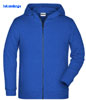 immagine aggiuntiva 12- Felpa Organica Ecosostenibile Bambino Unisex James & Nicholson non felpata sgarzata con cappuccio con zip cerniera lunga e tasche etichetta strappabile Children Zip Hoody JN8026K 628JN1B E3Ssport.it Stampa RicamoE3Ssport  E3S