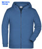 immagine aggiuntiva 13- Felpa Organica Ecosostenibile Bambino Unisex James & Nicholson non felpata sgarzata con cappuccio con zip cerniera lunga e tasche etichetta strappabile Children Zip Hoody JN8026K 628JN1B E3Ssport.it Stampa RicamoE3Ssport  E3S