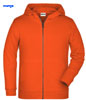 immagine aggiuntiva 17- Felpa Organica Ecosostenibile Bambino Unisex James & Nicholson non felpata sgarzata con cappuccio con zip cerniera lunga e tasche etichetta strappabile Children Zip Hoody JN8026K 628JN1B E3Ssport.it Stampa RicamoE3Ssport  E3S