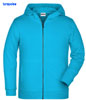 immagine aggiuntiva 22- Felpa Organica Ecosostenibile Bambino Unisex James & Nicholson non felpata sgarzata con cappuccio con zip cerniera lunga e tasche etichetta strappabile Children Zip Hoody JN8026K 628JN1B E3Ssport.it Stampa RicamoE3Ssport  E3S