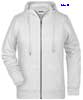  Felpa Organica Ecosostenibile Donna Daiber non felpata sgarzata con cappuccio con zip cerniera lunga e tasche etichetta strappabile, tinta unita JN8025 Ladies Zip Hoody 628JN1D E3Ssport.it Stampa RicamoE3Ssport  E3S