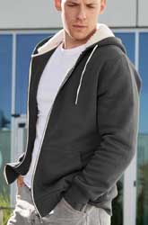 Felpa cappuccio zip fodera James Nicholson JN1320 Men Doubleface Jacket 628JN2A
