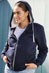Felpa cappuccio zip fodera James Nichol JN1319 Ladies Doubleface Jacket 628JN2D