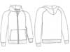  Felpa cappuccio, zip lunga Adulto Unisex Valento felpata con polsi e fondo costina, tascone marsupio tinta unita Ride SUVACRD 628VA1A E3Ssport.it Stampa RicamoE3Ssport  E3S