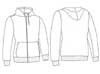  Felpa cappuccio, zip lunga Donna Valento felpata con polsi e fondo costina Bondi SUVABON 628VA2D E3Ssport.it Stampa RicamoE3Ssport  E3S