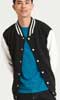  Felpa collo alto, bottoni pressione Adulto Unisex AWDis felpata con polsi e fondo costina, tasche laterali con inserti, etichetta removibile JH043 Varsity Jacket 629AW1A E3Ssport.it Stampa RicamoE3Ssport  E3S