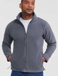  Pile maniche lunghe Uomo  Russel zip cerniera lunga, con tasche tinta unita 8700M Mens Full Zip Outdoor Fleece 631JZ1A E3Ssport.it Stampa RicamoE3Ssport  E3S