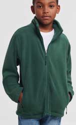  Pile maniche lunghe Bambino Russel zip cerniera lunga, con tasche tinta unita 8700B Childrens Full Zip Outdoor Fleece 631JZ1B E3Ssport.it Stampa RicamoE3Ssport  E3S