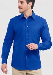 Camicia Oxford Jerzees Russel manica lunga uomo unisex 640JZ6A