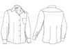  Camicia manica lunga mista Donna Valento con taschino tinta unita Star CSVASTL 640VA1D E3Ssport.it Stampa RicamoE3Ssport  E3S