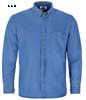  Camicia manica lunga cotone Adulto Unisex Valento con taschino tinta unita 640VA2A E3Ssport.it Stampa RicamoE3Ssport  E3S
