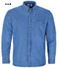 immagine aggiuntiva 3- Camicia manica lunga cotone Adulto Unisex Valento con taschino tinta unita 640VA2A E3Ssport.it Stampa RicamoE3Ssport  E3S