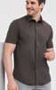 Camicia elasticizzata Russell manica corta uomo unisex 641JZ4 E3Ssport  E3S