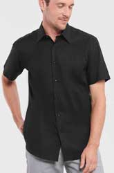 Camicia Oxford Russell manica corta uomo unisex 641JZ6A