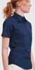  camicia manica corta Donna Russel senza taschino, aderente tinta unita 933F Ladies Short Sleeve Easy Care Oxford Shirt 641JZ8D E3Ssport.it Stampa RicamoE3Ssport  E3S