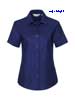  camicia manica corta Donna Russel senza taschino, aderente tinta unita 933F Ladies Short Sleeve Easy Care Oxford Shirt 641JZ8D E3Ssport.it Stampa RicamoE3Ssport  E3S