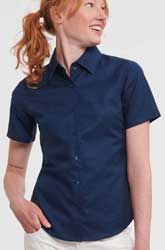 Camicia oxford Jerzees Russel manica corta donna 641JZ8D