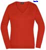  Maglia pullover, scollo V Donna Daiber maniche lunghe tinta unita JN658 Ladies V-Neck Pullover 651JN1D E3Ssport.it Stampa RicamoE3Ssport  E3S